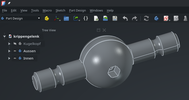 Quick model in FreeCAD.