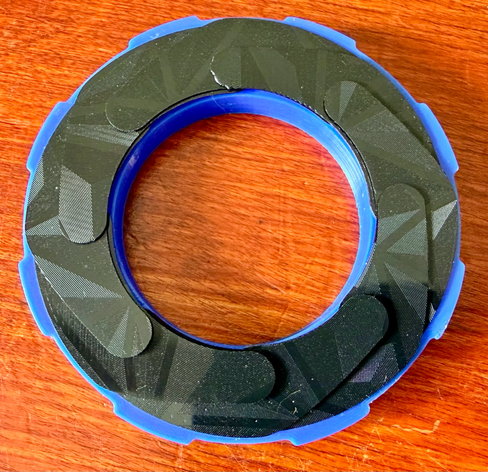 Iris rear side, petals open.
